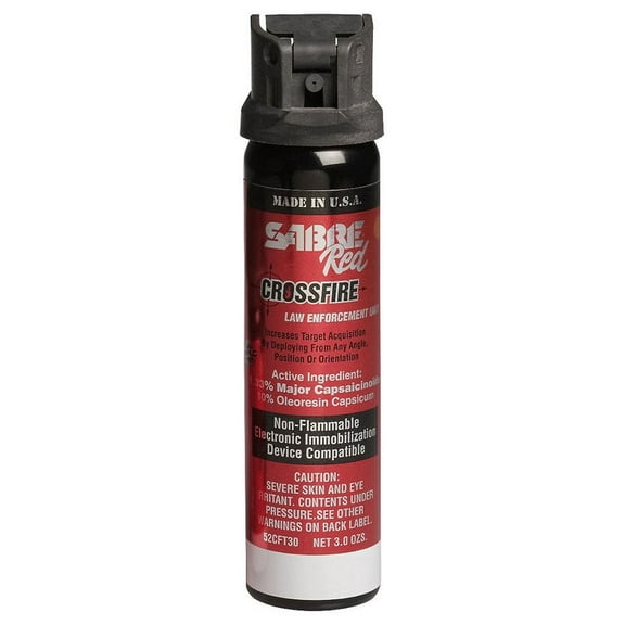 Sabre Red 52CFT30 Crossfire Stream MK-4 Pepper Spray, 1.33% MC, 3.0 Ounces