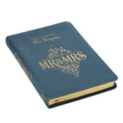 Mr. & Mrs. 366 Devotions for Couples Enrich Your Marriage and Relationship Blue Faux Leather Flexcover Devotional Gift Book w/Ribbon Marker
