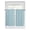 Cyan, variant on Burnt Orange Striped Kitchen Curtains 45 Inch Length, Thanksgiving Orange White Stripes Rod Pocket Light Filtering Window Curtains Living Room Bedroom Curtain Drapes Cafe Curtain 42''x45''x2