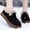 Black, variant on Women Boots With For Winter Outdoor Wear In Rich Melange Tones Round Toe Flat Sole Bootie For Comfort And Warmth