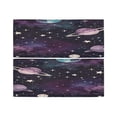 thumbnail image 3 of BZSMCE Set of 2 Pieces Window Curtains In Night Sky Mosaic Pattern 57x24in/57x36in, 3 of 9