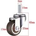 thumbnail image 2 of Swivel Stem Casters For Furniture Cabinet, Smooth Rotation Rust Resistant Tpe Mute Caster Wheel With Easy Installation, Quiet Operation For All Floor Types, Set Of 4, 2 of 5