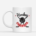 thumbnail image 2 of Custom Mugs Hockey Grandpa Ice Pucking Sport Grandfather Player or Fan Goalie Gifts Santa Christmas Presents Ceramic Coffee 11oz 15oz Mug, 2 of 7