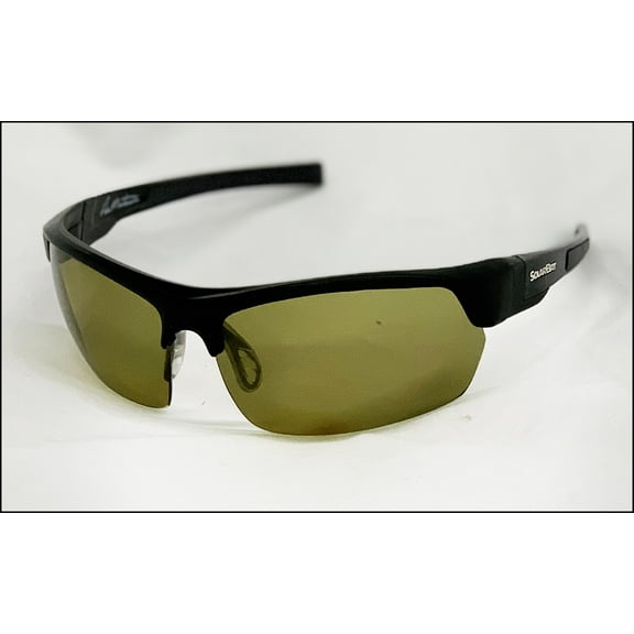 Solar Bat Eye Protection: The Natural 1 Black with HI CON Yellow Polarized Lenses