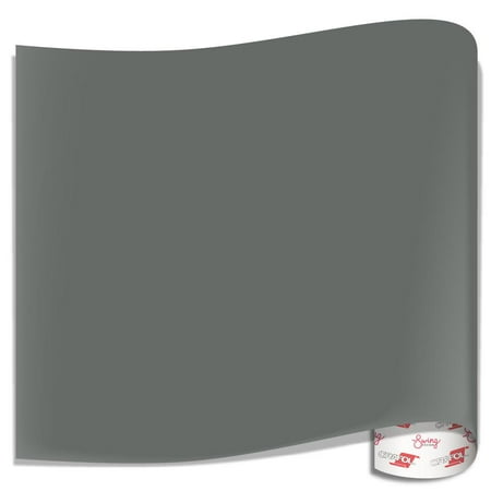 Basic Grey 12x12 Inch Paper - Oracal 651 Glossy Vinyl Sheets - Grey