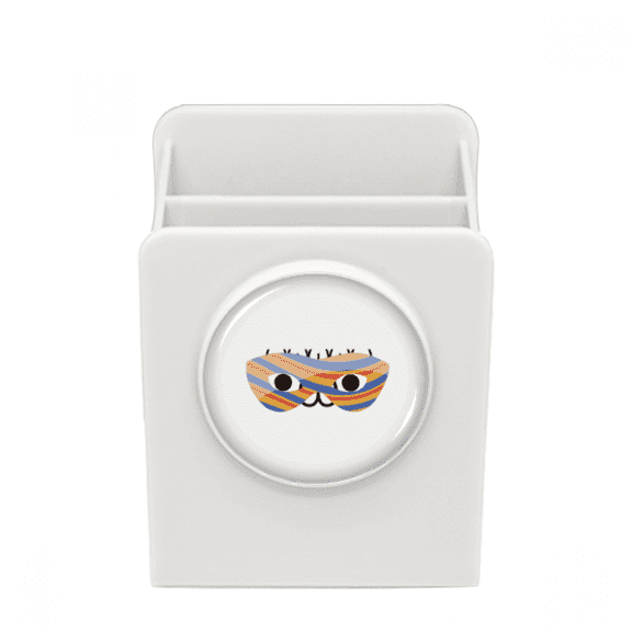 Lovely Face Festival Party Expression Desk Pencil Holder Cup Pen Organizer