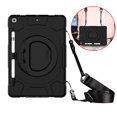 thumbnail image 6 of TECH CIRCLE iPad 10.2 Case (9th/8th/7th Generation - 2022/2020/2019), Kids Proof Shockproof Rugged Cae with Kickstand /Handle /Adjustable Shoulder Strap, Black, 6 of 7