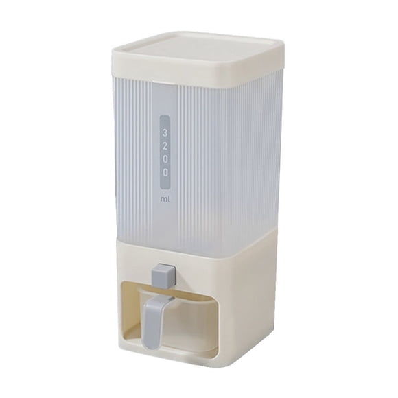 EGNMCR Storage Containers Rice Dispenser Large Grain Container Storage With Lid Measuring Cylinder Household Cereal Dispenser Bucket For Kitchen Soybean Corn Rice Storage