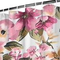 thumbnail image 3 of Pioneer Flower Floral Print Pattern Shower Curtain 72"x84" ,Bathroom Decorative Shower Curtains Set with 12 Hooks,Modern Waterproof Washable Shower Curtain, 3 of 6