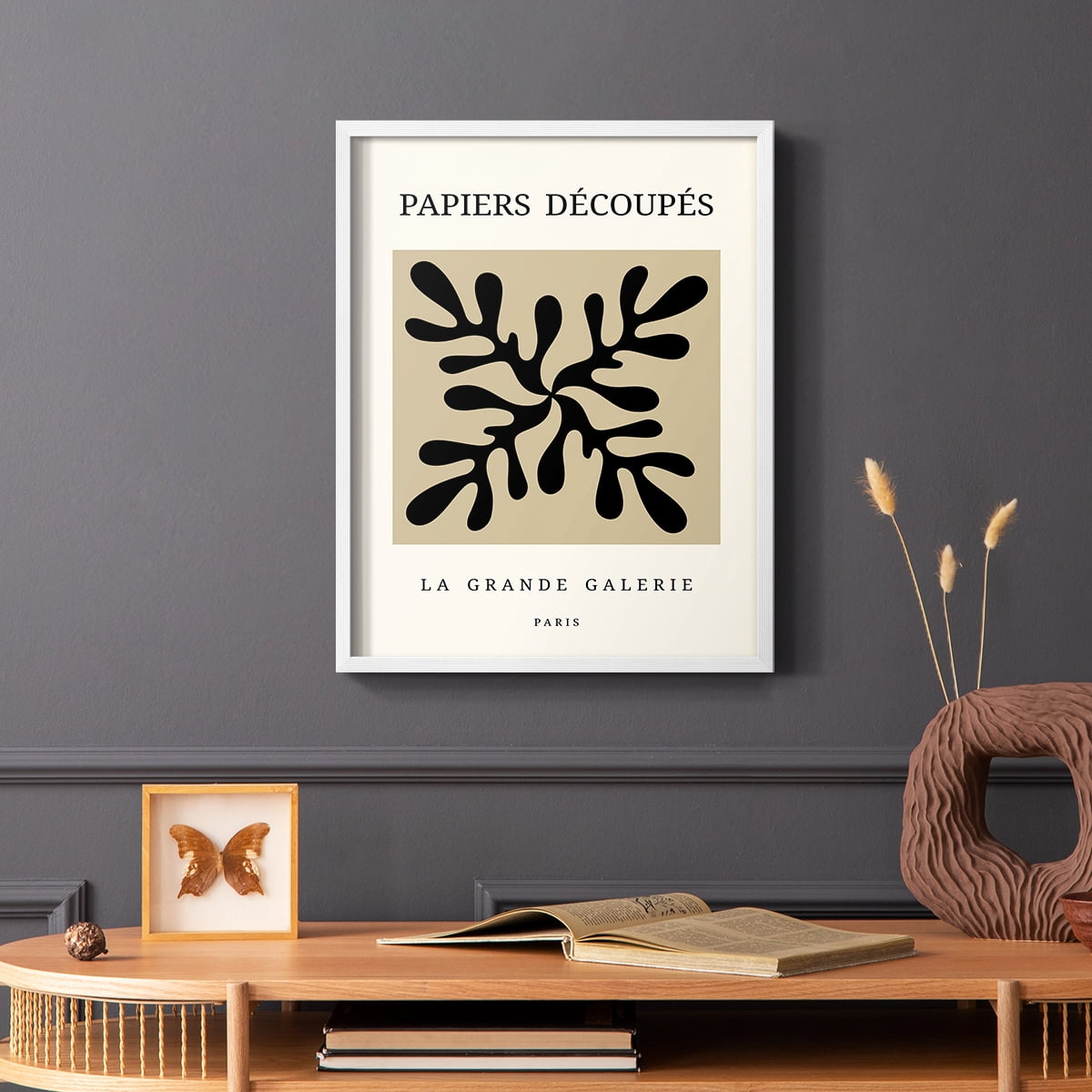 Matisse CCCXCIX in White Solid Wood 8 x 10 Framed Print