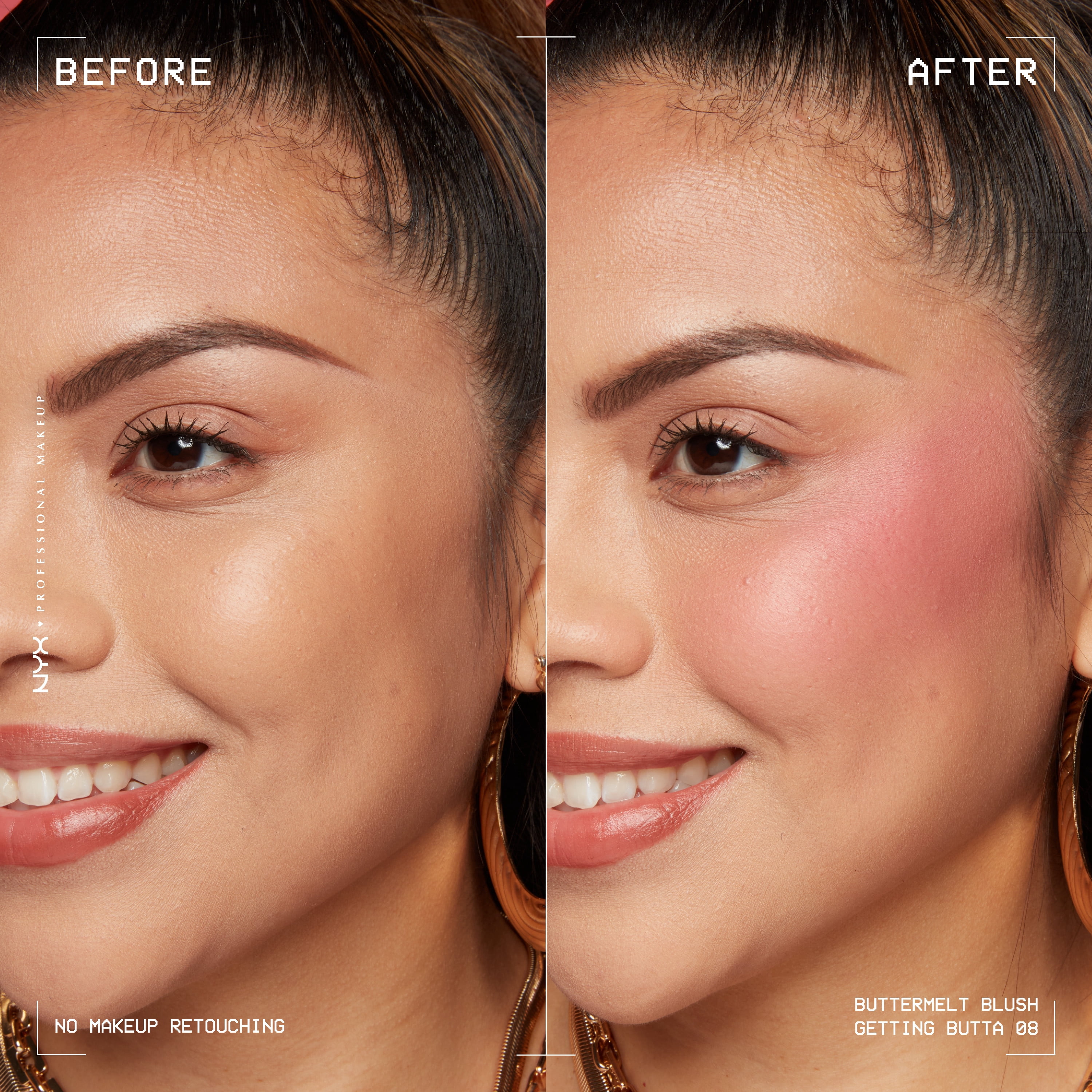 NYX Professional Makeup Buttermelt Powder Blush, Getting Butta