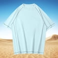 thumbnail image 1 of pstuiky camisetas de hombre, Blusas/camisetas casuales de verano para hombre, de color liso y cuello redondo ropa de hombre m, 1 of 9