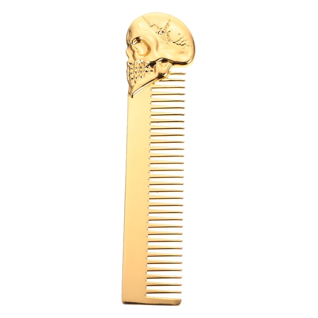 MasteelfCA Men Beard Comb Portable Pocket Comb Zinc Alloy Comb Hair Comb Durable Comb