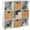 White, variant on Best Choice Products 9-Cube Bookshelf, 13.5in Display Storage System, Organizer w/ Removable Back Panels - Black