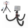 thumbnail image 1 of Trípode de teléfono PULUZ Soporte de trípode de mesa Soporte de trípode flexible de pulpo Capacidad de carga de 2 kg / 4.4 lbs con control remoto Clip de teléfono Adaptador GoPro Compatible con cámara, 1 of 8