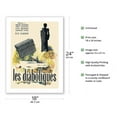 thumbnail image 2 of The Diabolical (Les Diabolique) Starring Simone Signoret Directed by Henri-Georges Clouzot-Vintage French Film Movie Poster by Raymond Gid c.1955-Bamboo Fine Art 290gsm Paper Print (Unframed) 18x24in, 2 of 4