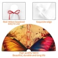 thumbnail image 4 of Lsque Vibrant Rainbow Butterfly A Print Christmas Tree Skirt, Tree Skirt with Ties or Velcro, Perfect for Holiday Decorations, Halloween, and New Year-48", 4 of 7