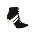 thumbnail image 2 of New Women Milia-58 Faux Suede Pointy Toe Lace Up Sportu Stiletto Bootie, 2 of 5