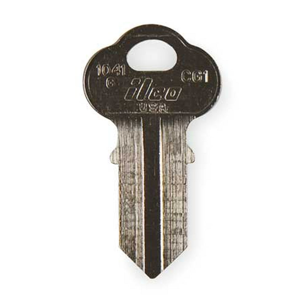 Key Blank, Brass, Chicago Lock, PK10KABA ILCO 1041GCG1