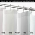 thumbnail image 6 of mDesign Cotton Waffle Knit Shower Curtain, Spa Quality - 72" x 84" - White, 6 of 8