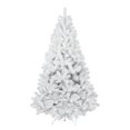thumbnail image 6 of Mayhihi 5 FT White Unlit Artificial Christmas Pine Tree, Xmas Tree Holiday Party Decoration with Sturdy Metal Stand, Full 498 Branch Tips for Indoor and Outdoor, 6 of 7
