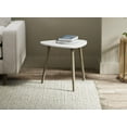 thumbnail image 4 of Side Table. End Table Living Room. Bedside Table or Night Stand. Small Entry Table. Easy To Assemble. White Top, Natural Wood Base, 4 of 4