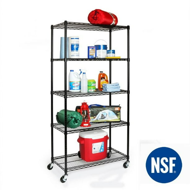 Seville Classics UltraDurable CommercialGrade 5Tier NSFCertified