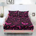 thumbnail image 6 of Pzuqiu Halloween Bat 3Pcs Bed Sheet Set with 2 Pillowcases,Soft Microfiber,3 Piece Sheet Set, Soft and Breathable Microfiber, Small Single Size Includes 1 Fitted Sheet & 2 Pillowcases Easy Care, 6 of 7