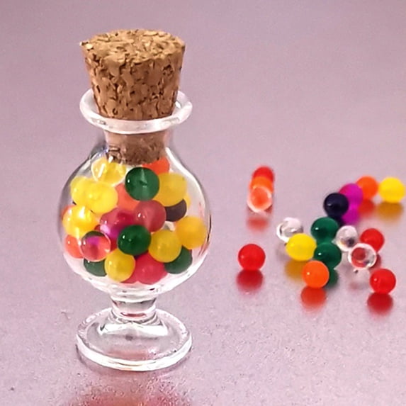 SPRING PARK Kitchen Toys Miniature Candy Jar Food Kitchen Miniature Supermarket Play Scene DIY Crafts Prop Kids Toy