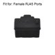 thumbnail image 4 of 6 Pcs Tapas de protección contra el polvo RJ45 para puerto de hub Ethernet negro, 4 of 4