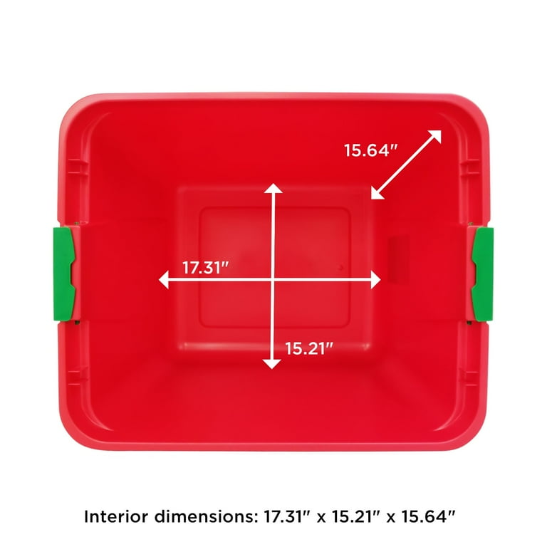 Walmart mainstays 20 gallon best sale latching tote