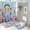 style, variant on Sweet Emotion Vintage Shower Curtain And Rugs Mat Set For Bathroom Bath Curtains Decoration Accessories Bathtub Screen 4 Pcs