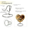 thumbnail image 4 of Vintage Heart Shaped Urn Keepsake, Urns For Human Ashes Adult Male Female, Memorial Ashes Holder, Cremation Urns For Ashes, Decorative Urns For Ashes, Keepsake Box For Ashes, 3inch Set Of 1, 4 of 5
