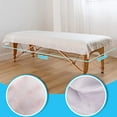 thumbnail image 2 of Disposable Massage Table Sheets Massage Bed Cover - Non-Woven Fabric Oil-Waterproof,Comfortable, Thick and Durable, Soft, Latex-free, Disposable Waterproof Sheets 31" x 71"(White), 2 of 8