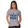 thumbnail image 4 of US Air Force USAF Wife Proud Spouse Women's Plus Size Shirt Brisco Brands 3X, 4 of 5