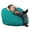 Teal, variant on Ultimate Sack 30-Inch Kids Bean Bag Chair Oversized Foam Seat, Camel Suede Cover
