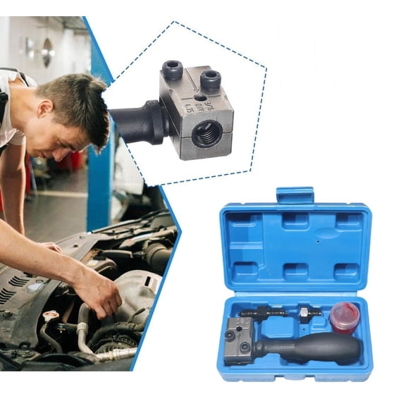 Heavy Duty Universal Automotive Brake Pipe Flaring Tool Kit | 3/16in" Single & Double Flare Tool for Brake Lines(LR 1 PCS)