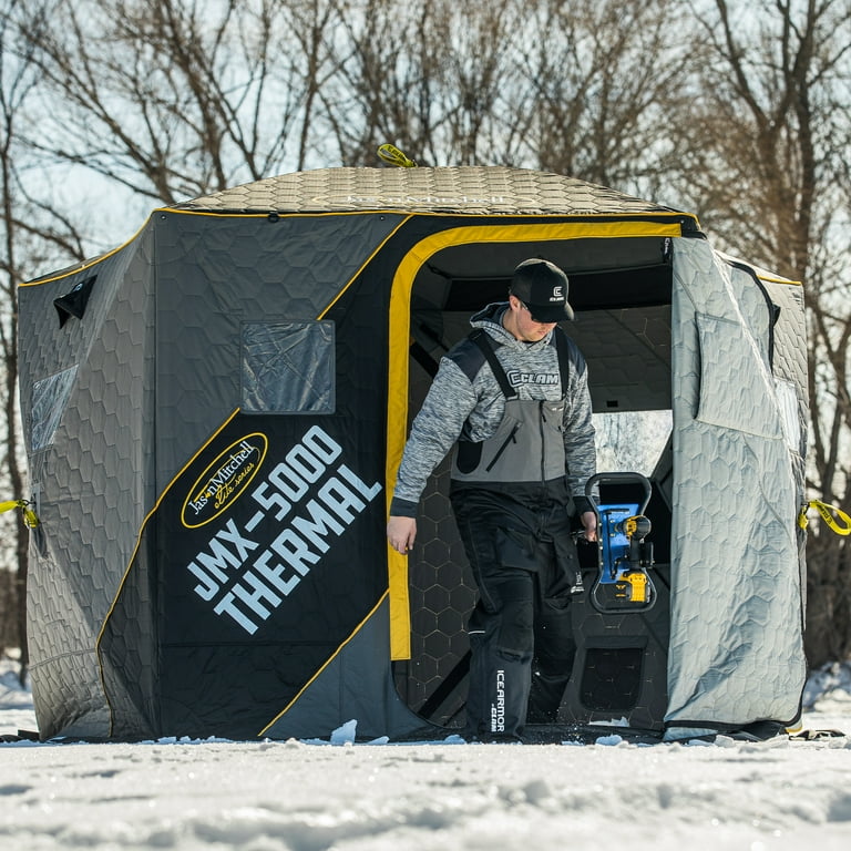 CLAM Jason Mitchell X5000 Portable 6 Person 9' Ice Fishing Thermal