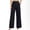 A444 Black, variant on Women's Wide Leg Dress Pants High Waisted Pleated Business Office Work Trousers with Pockets Flowy Elegant Casual Straight Leg Slacks Flattering Suit Pants
