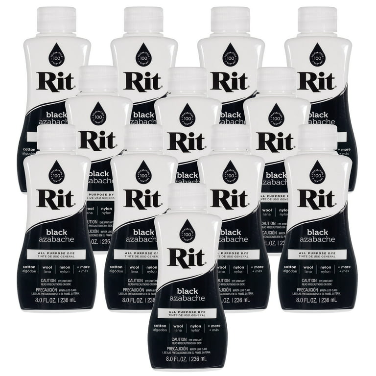 Rit Dye | All-Purpose 8 oz Liquid 12-Pack Case – Black