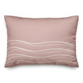 thumbnail image 2 of Creative Products Pink Wavy Lines 20 x 14 Spun Poly Pillow, 2 of 3