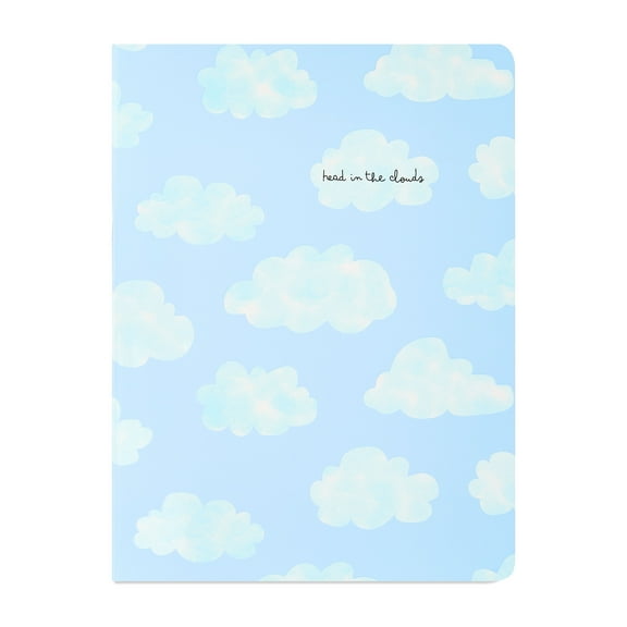 Pen+Gear 6x8 Cloud Lined Journal, 96 Sheets (192 Pages), Printed Edges, for Teens & Adults, School, Office, or Writing