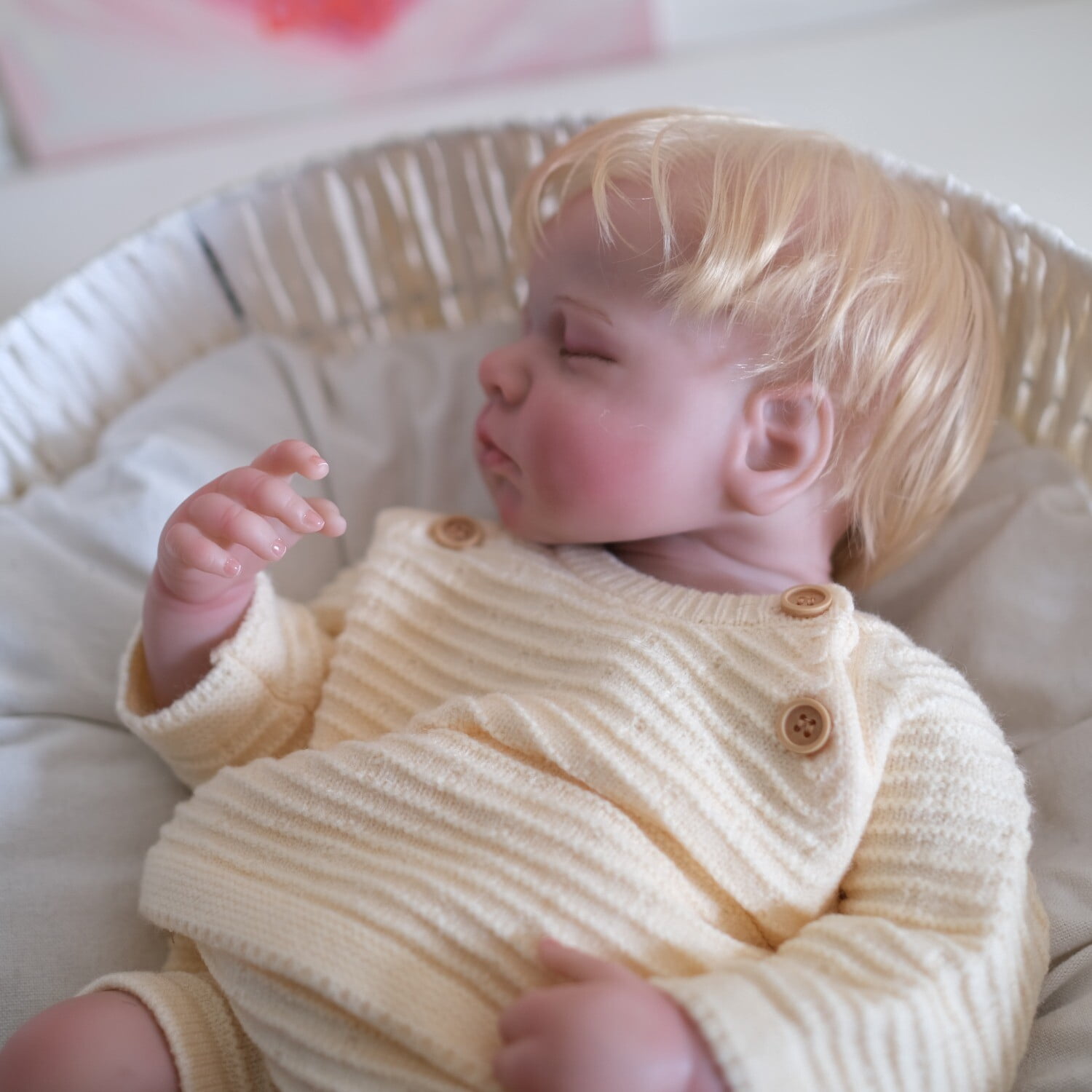 Lifelike Reborn Baby Dolls Girl - Sleeping 20" Realistic Newborn Baby Doll with Poseable Body, Real Life Baby Dolls with Accessories for 3+