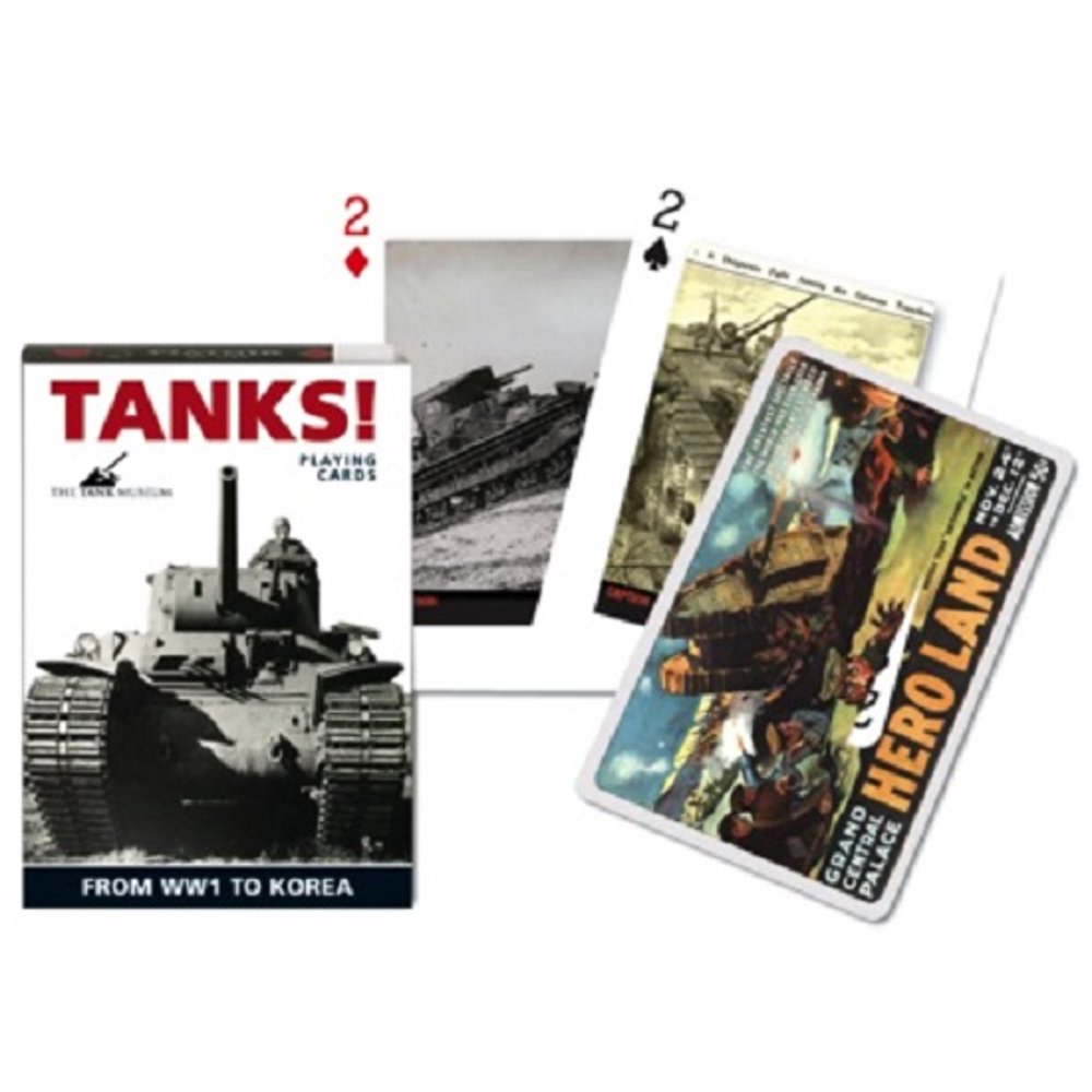 World War II Tanks Single Standard Deck of Playing Cards by Piatnik