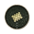 thumbnail image 2 of Dandelion Yellow, Speckled Ceramic Fire Balls | 3" Set of 20, 2 of 7