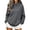 Dark Gray-11, variant on DISKEBUISS Women's Mock Neck Sweatshirt Long Sleeve Loose Casual Pullover for Fall Winter Basic Tops