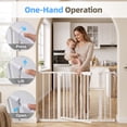 thumbnail image 2 of edx Walk-Thru Pet Gate for Doorways and Stairs, Adjustable 30"-41" Auto-Close Metal Dog Gate, Pressure or Hardware Mount Options for Indoor Openings, 2 of 6