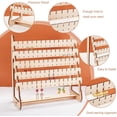 thumbnail image 5 of 5-Tier Earring Organizer 130 Holes Wood Earring Display Stands 65 holes Jewelry Tower Earring Organizer Holder Ear Stud Holder for Stud Earring Bracelet Necklace Ring Selling Retail, 5 of 9