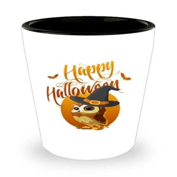 Halloween Themed Actuary Shot Glass, Spooky Mini Glassware for October Celebrations, Unique 1.5oz Cup Gift Actuaries