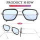 thumbnail image 5 of Gafas de Sol AIEYEZO Tony Stark Vintage con Montura Cuadrada de Metal, 5 of 7